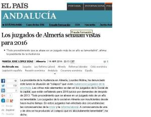 colapso en juzgados de Almería