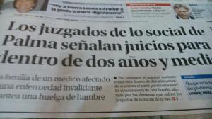 juzgados soial Palma jucios para dentro de dos años y medio